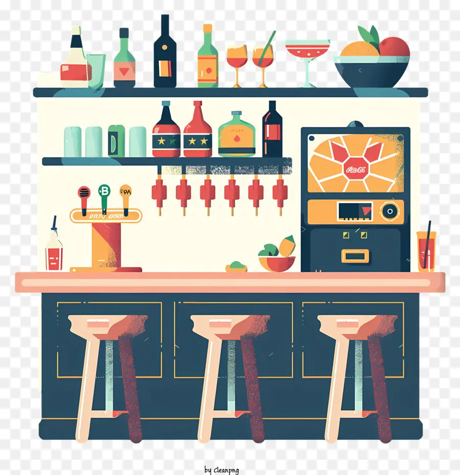 Bar Con Bebidas，Bar PNG