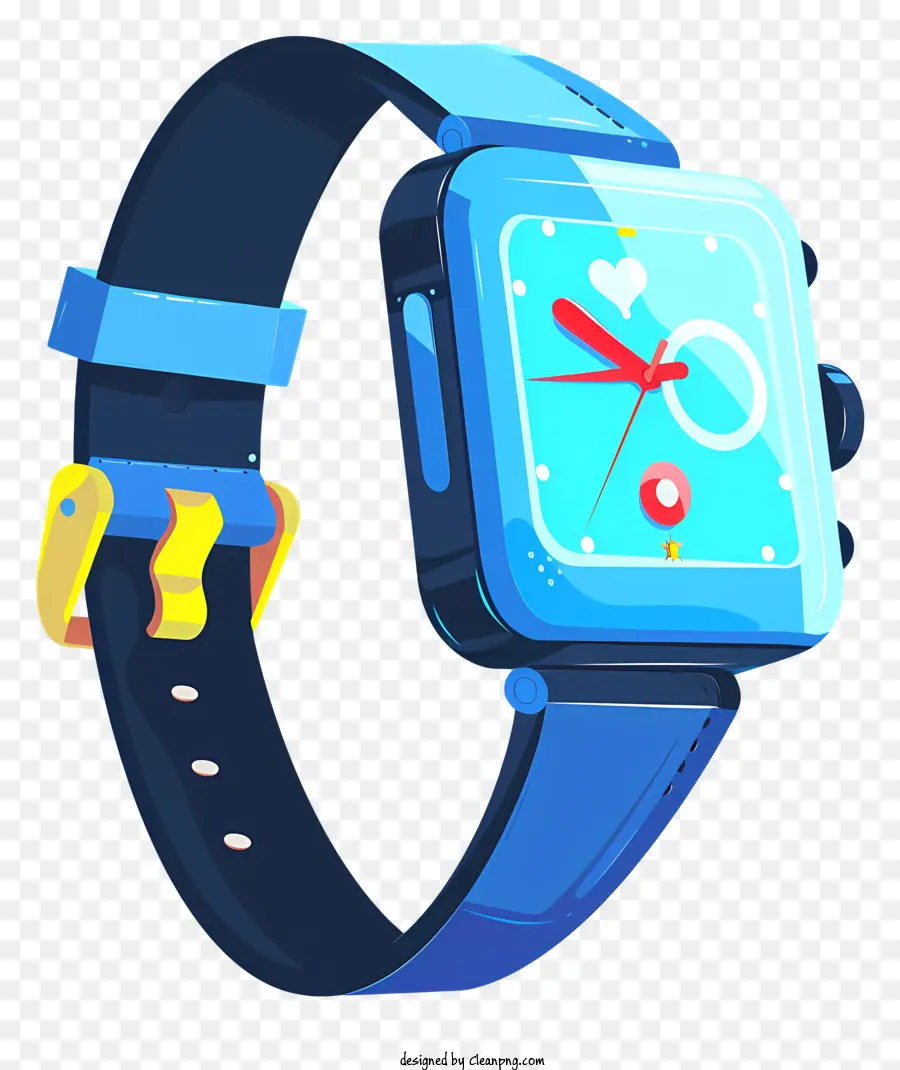 Reloj Inteligente，Reloj De Pulsera Azul PNG