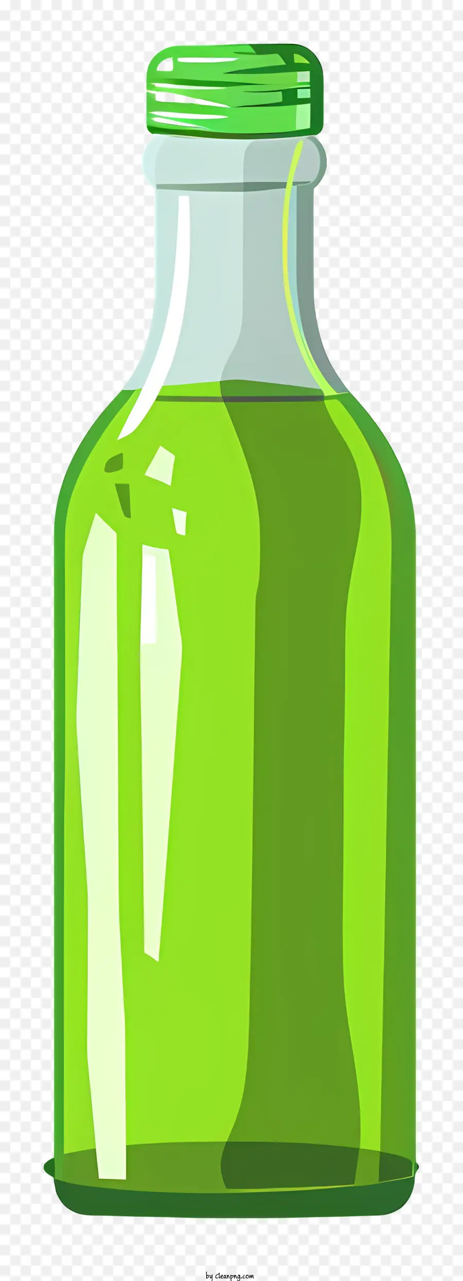 Botella De Vidrio Verde，Vidrio Opaco PNG