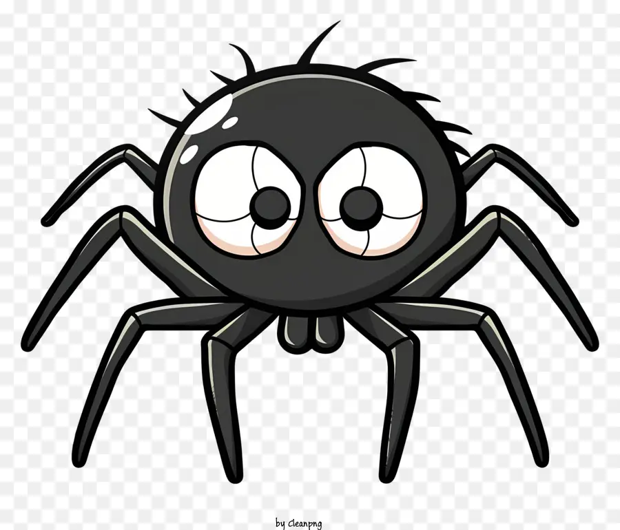 De Dibujos Animados De Spider，Araña Negra PNG