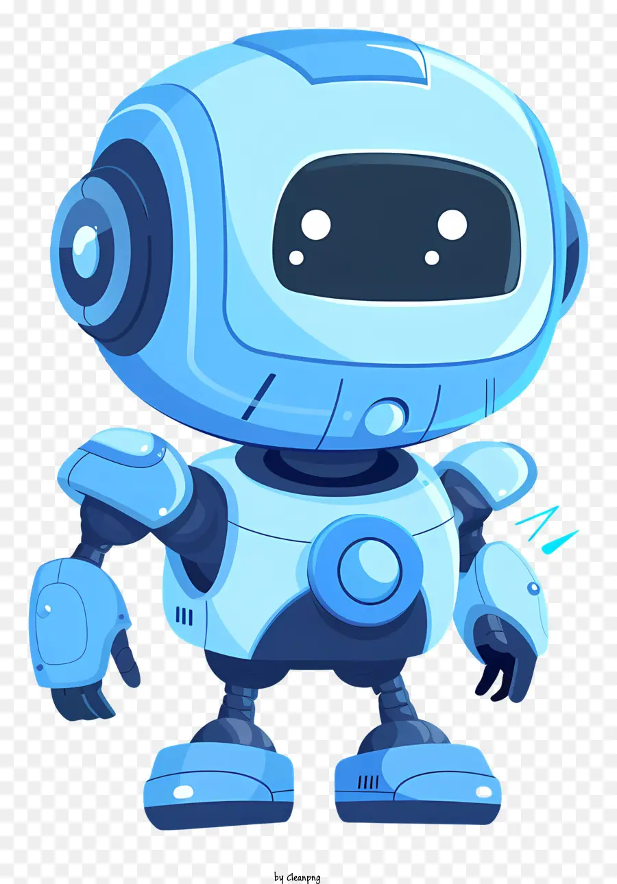 Asistente De Robot，Azul Robot PNG