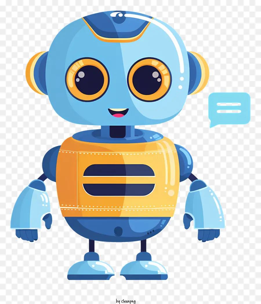 Robot Chatbot，Robot De Dibujos Animados PNG