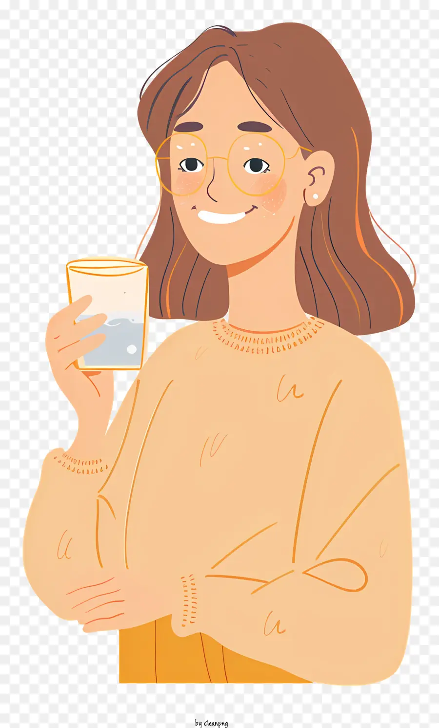 Mujer Beber Agua，Mujer PNG