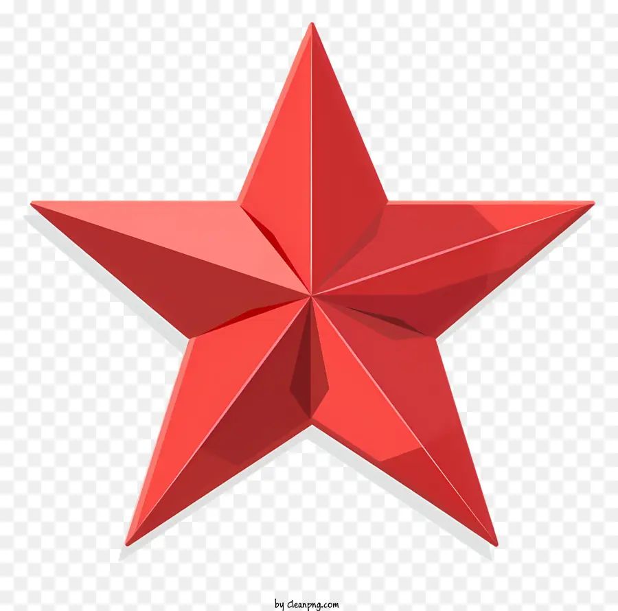 Estrella Roja，Tridimensional PNG