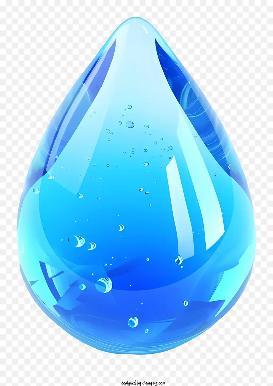 Azul Gota De Agua，Gota De Agua PNG