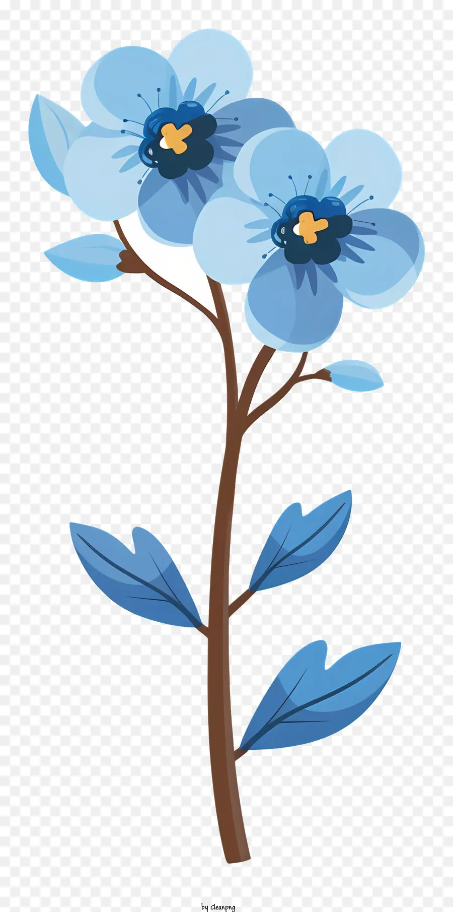 Flor De Flor Azul，Flor Azul PNG