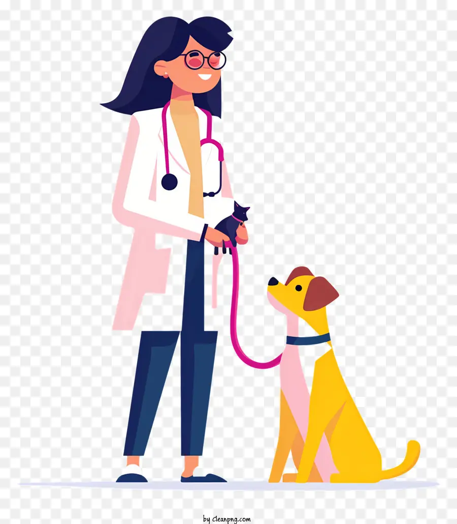 Veterinario Con Perro，Veterinario PNG