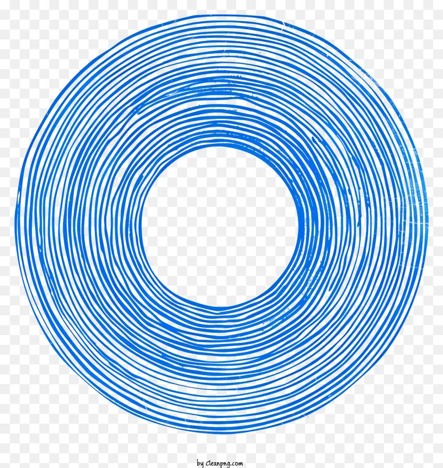 Círculo De Marcadores Azules，Patrón Circular PNG