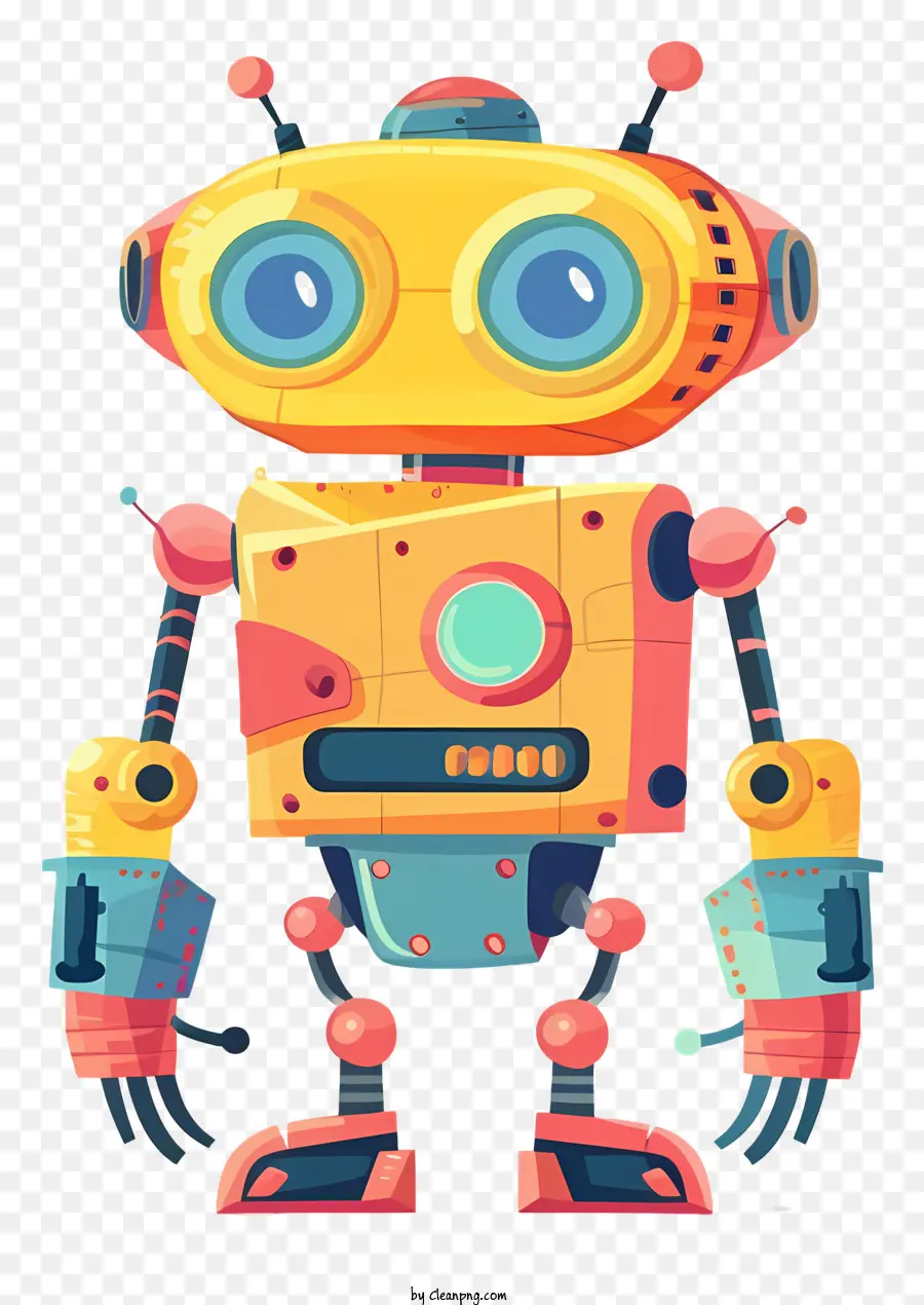 Robot，Pantalón Azul PNG