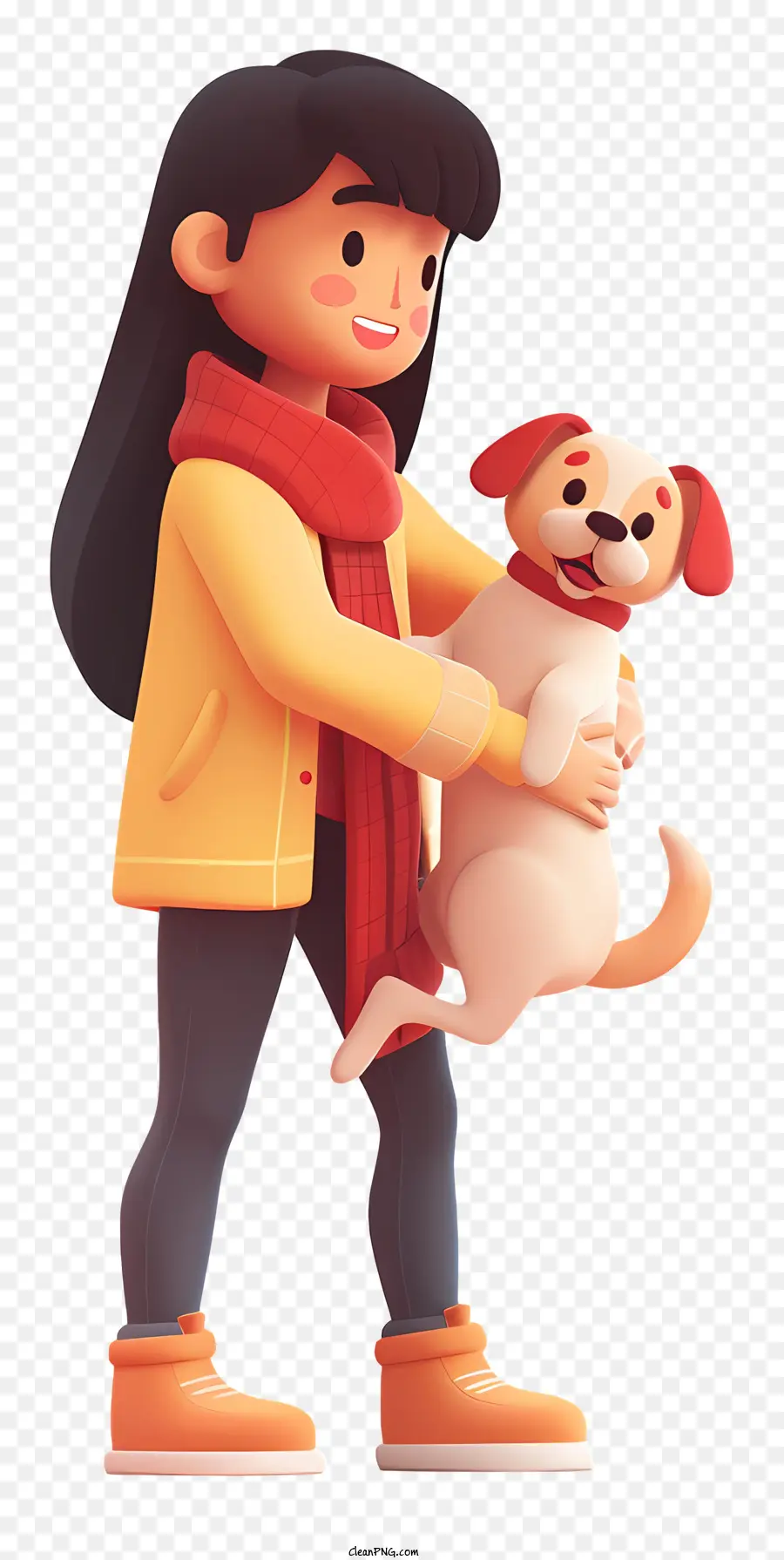 Chica Jugando Con Perro，Mujer PNG