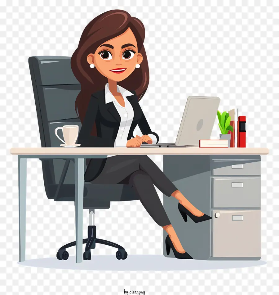 Dibujos Animados De Mujer De Negocios，Businesswoman PNG