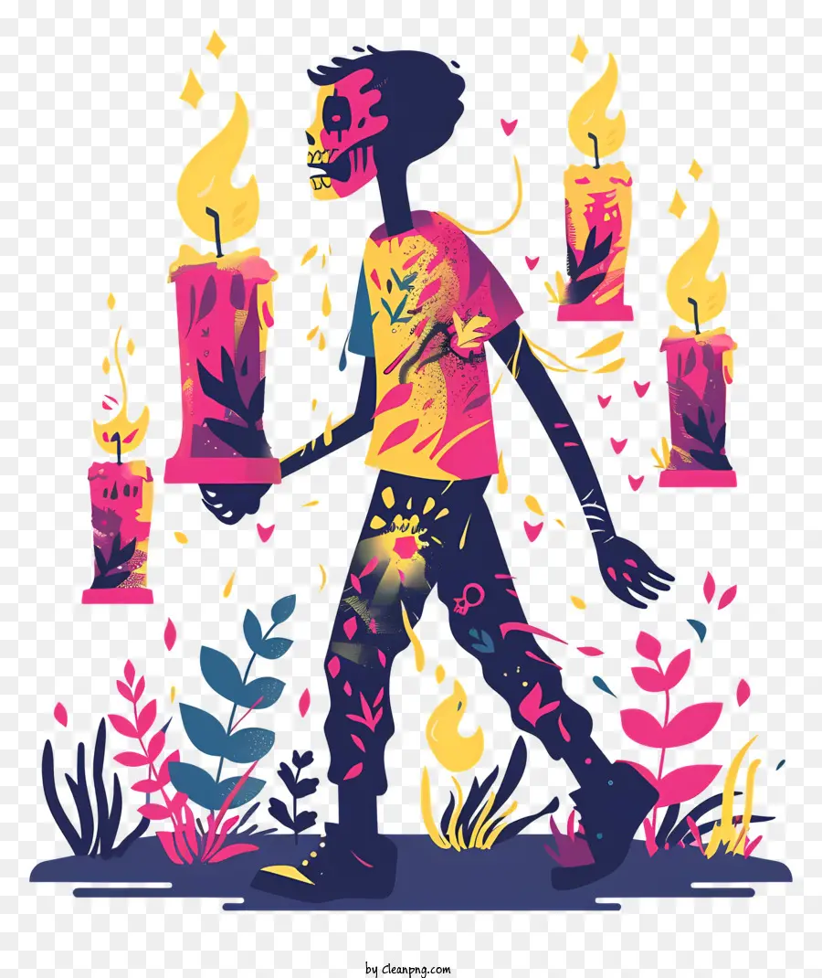 Zombis Caminando，Bosque Oscuro PNG