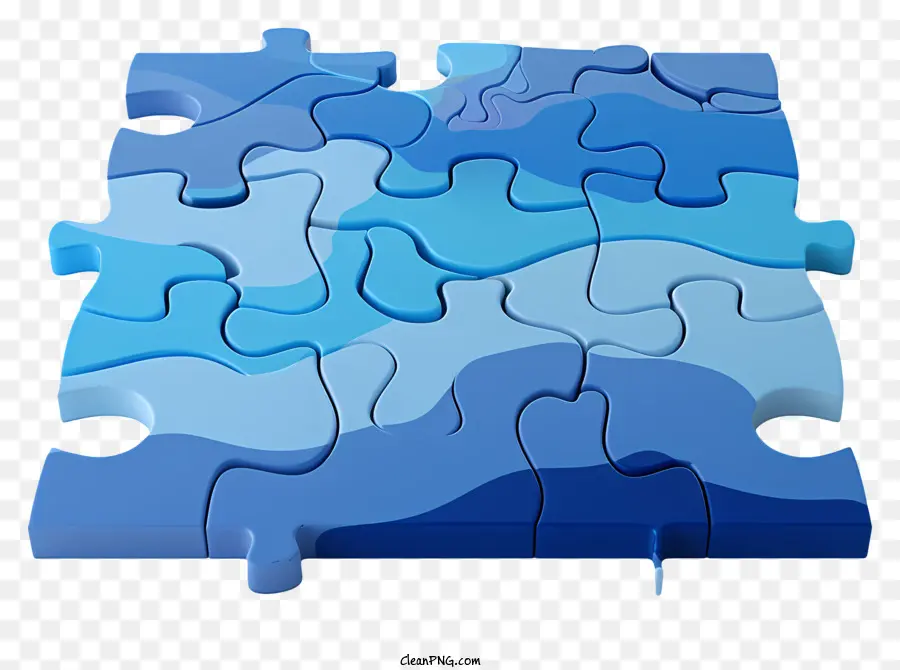 Puzzle Azul，Naturaleza PNG