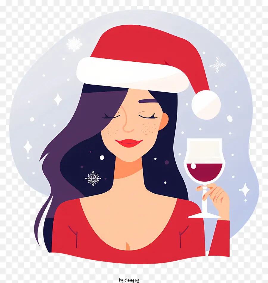 Mujer Beber，Santa Claus Hat PNG