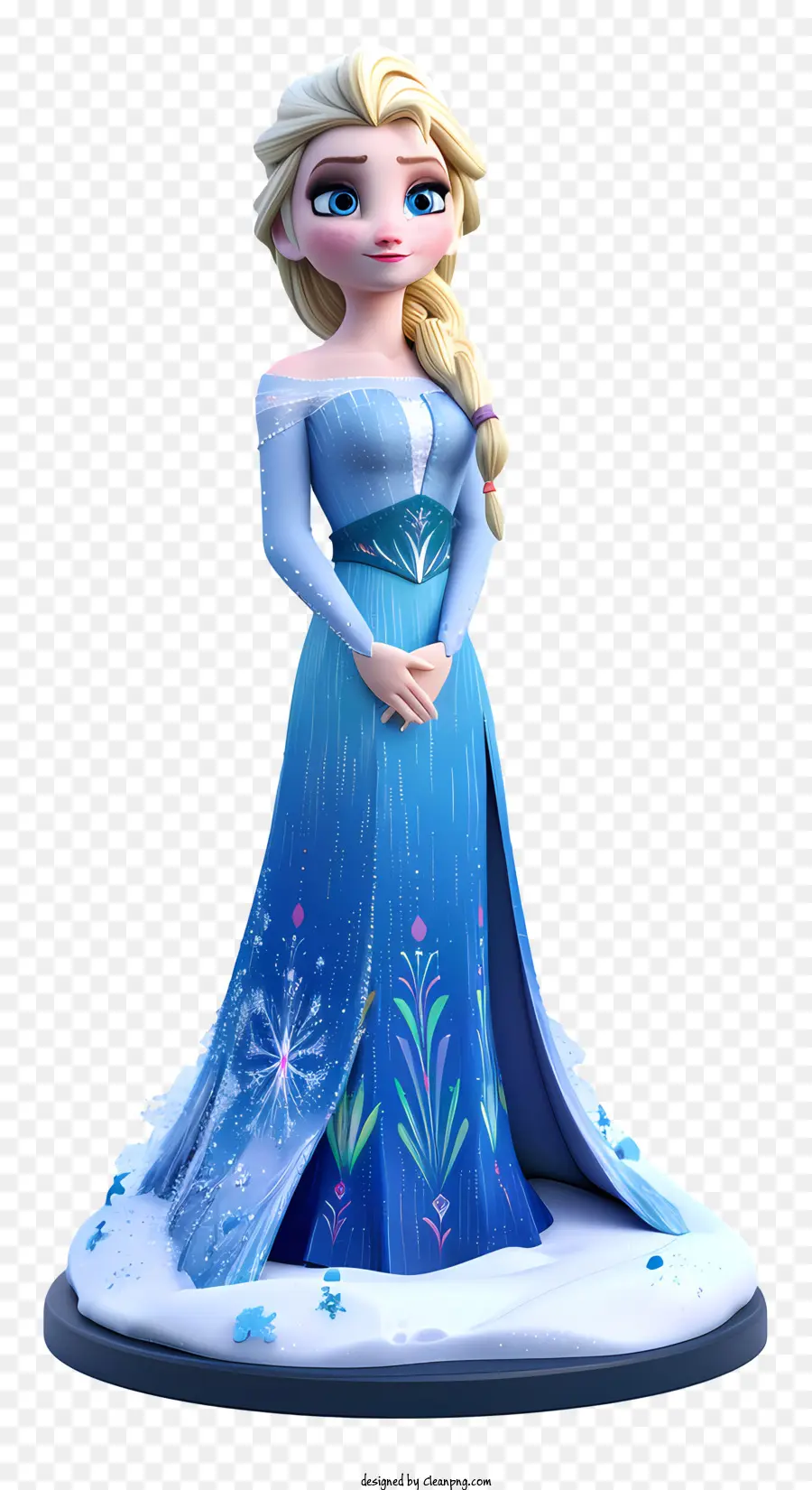 Princesa De Elsa Congelada，Vestido Formal PNG