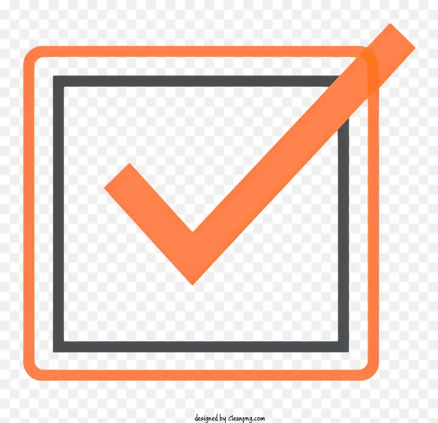 Naranja Marca De Verificación，Checkmark PNG