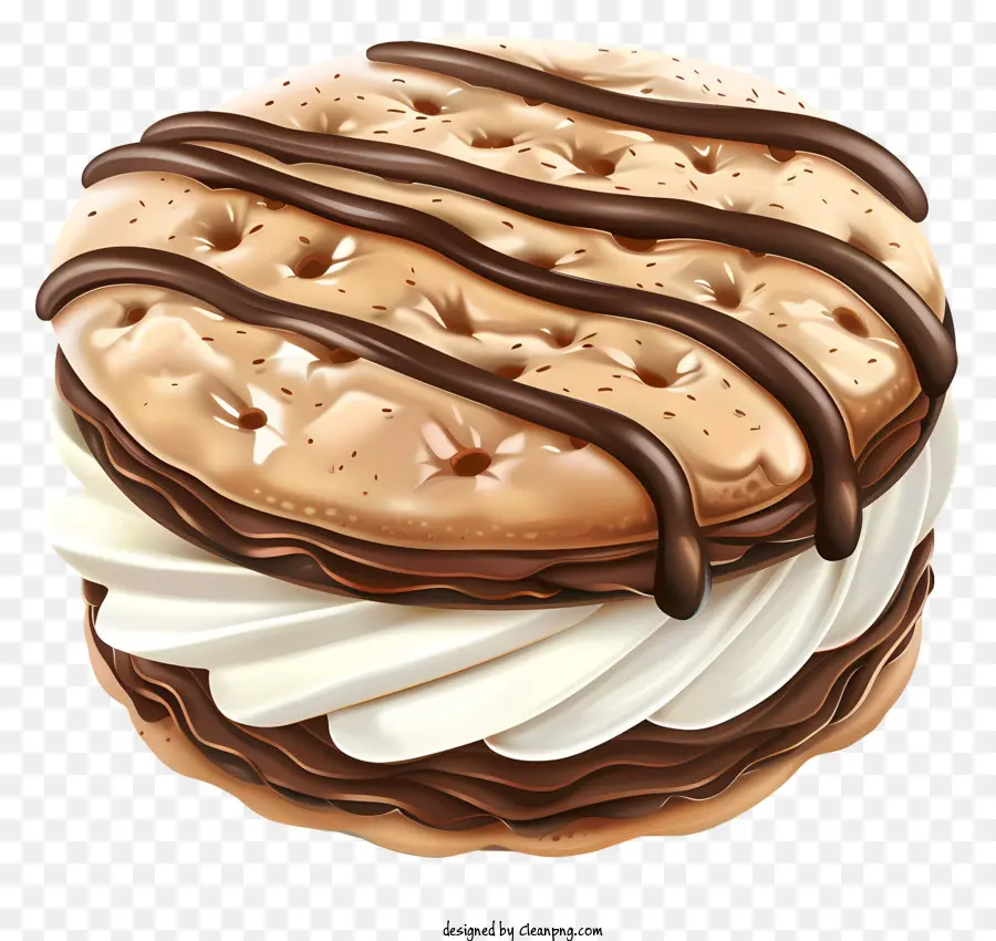 Galleta Con Crema，Helado De Mantequilla De Maní PNG