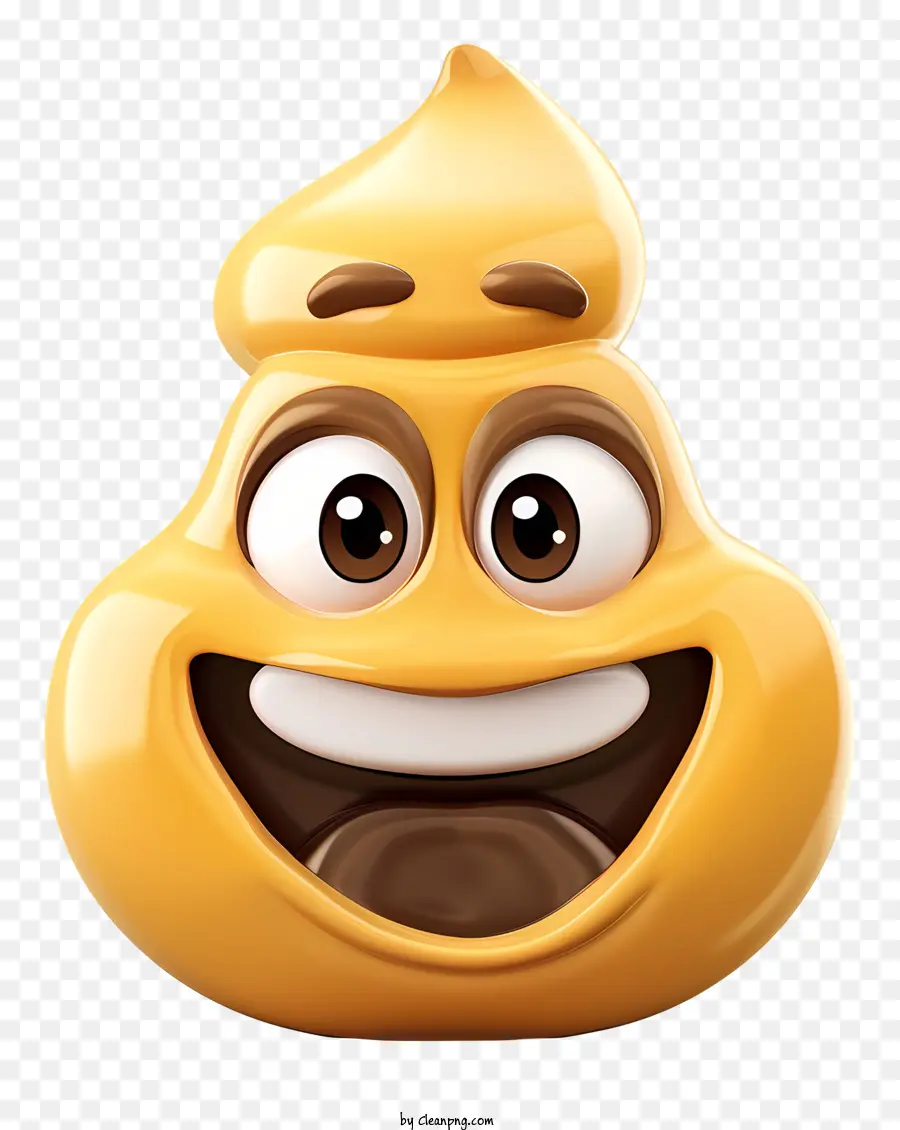 La Caca De Emoji，Amarillo PNG