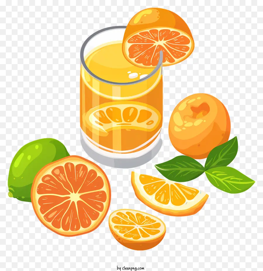 Día De Vitamina C，Jugo De Naranja PNG