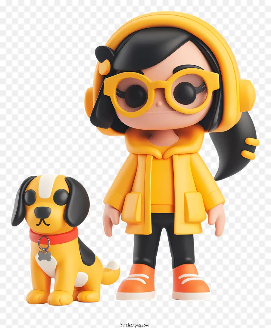 Niña Con Perro，Chica PNG