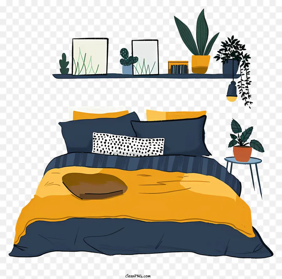 La Cama De La Habitación，De Dibujos Animados De La Cama PNG