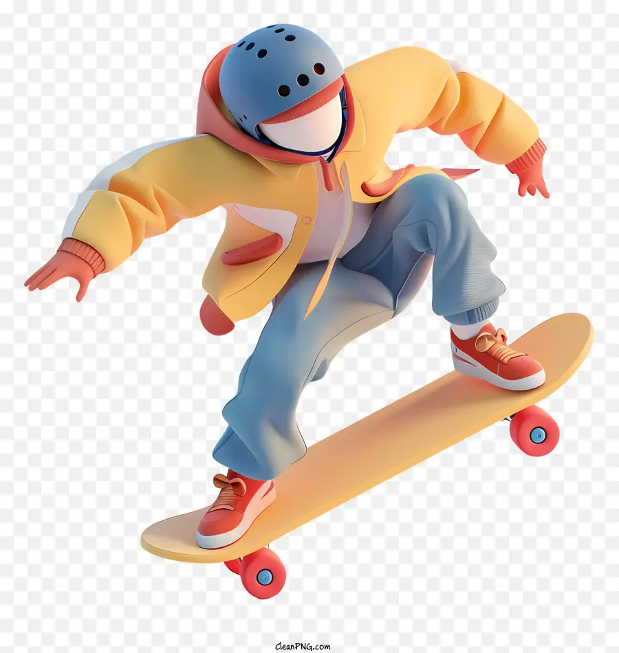 Niño Montando Patineta，Patinador PNG