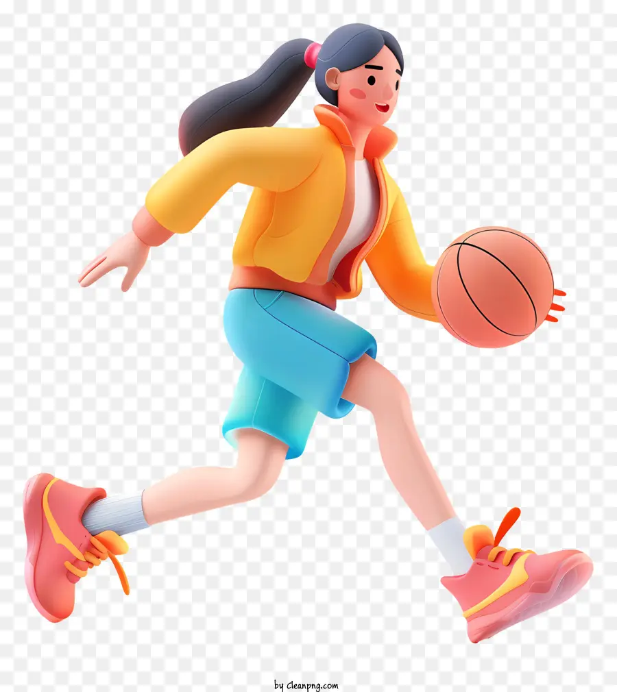 Niña Jugando Baloncesto，Jugador De Baloncesto PNG