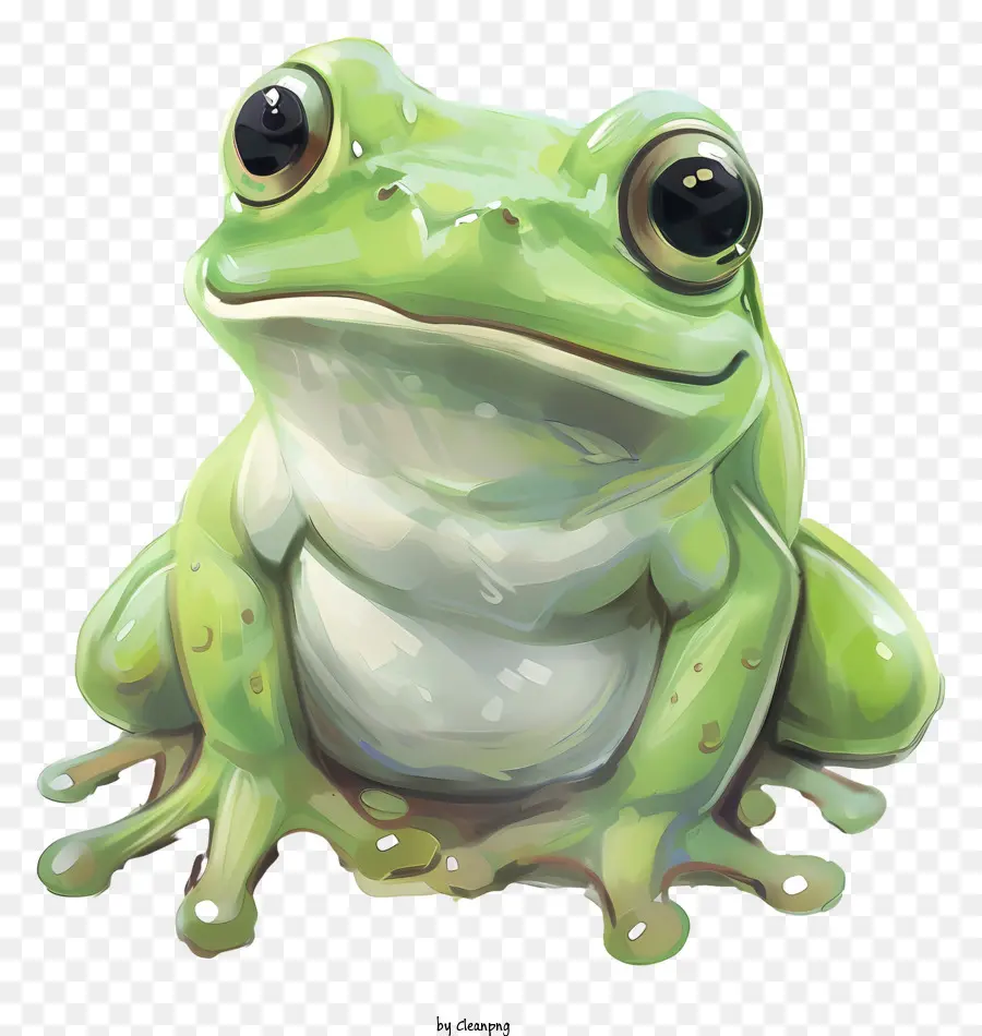 Cartoon Frog，Rana PNG