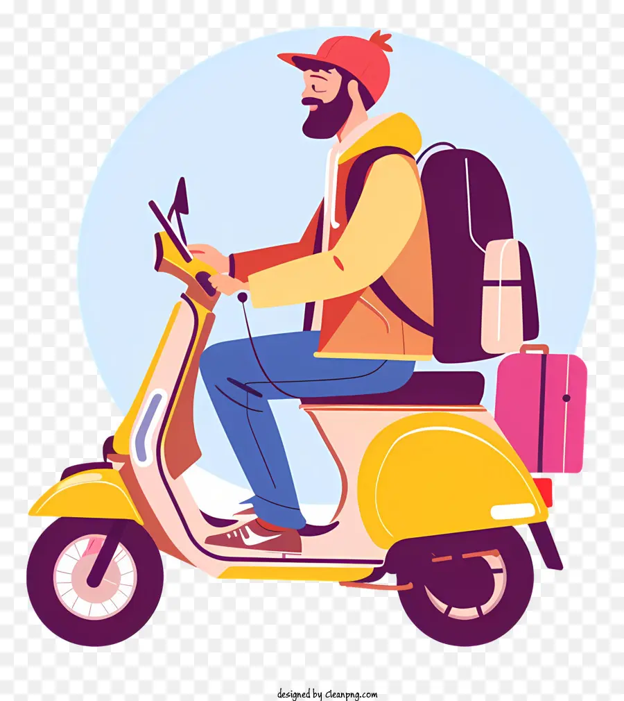 Hombre De Entrega，Scooter PNG