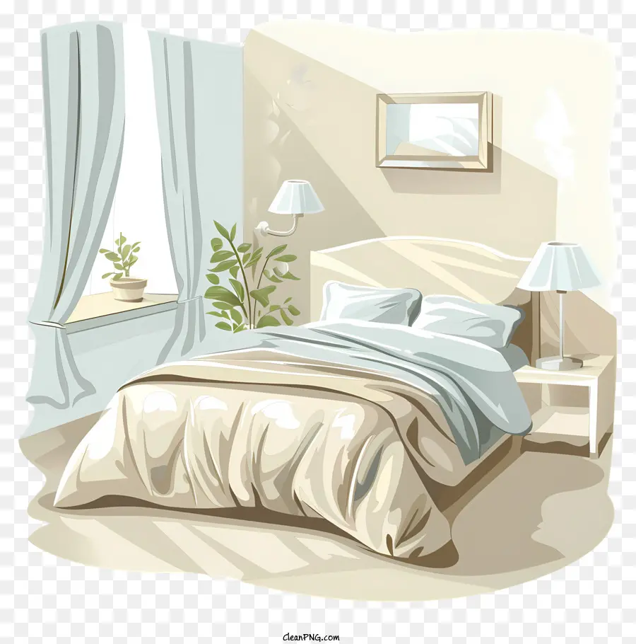 Dormitorio，Cama PNG