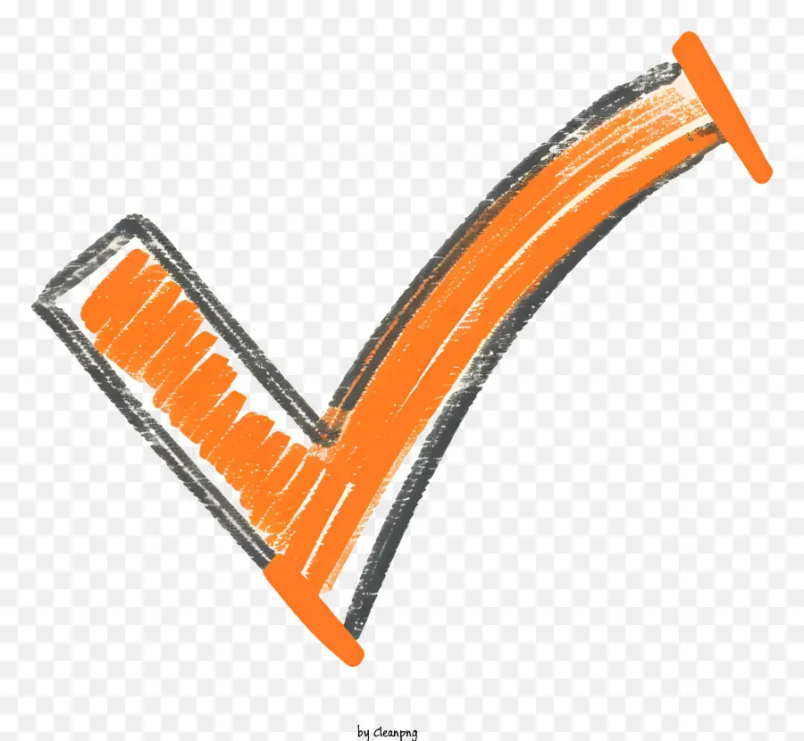 Marca De Verificación Naranja，Marca De Verificación Naranja Y Negra PNG