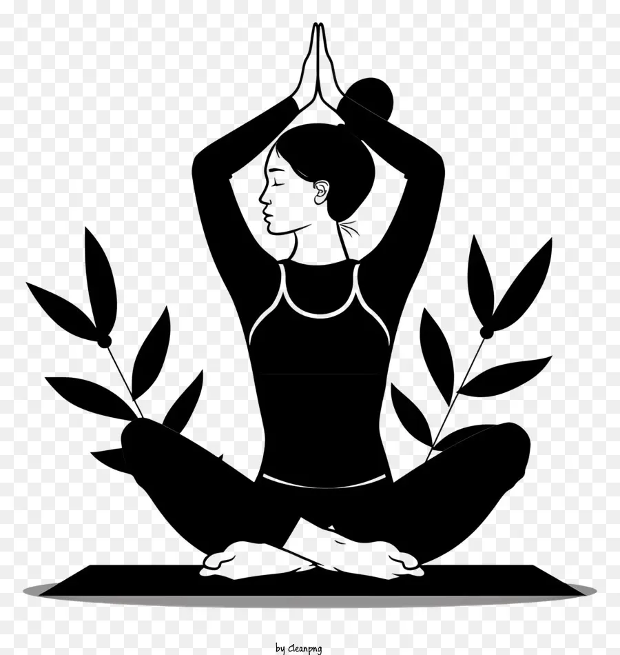 Mujer Haciendo Yoga，Yoga PNG