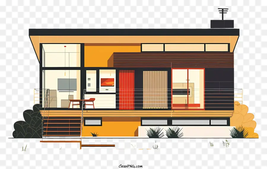 Modern House，Casa Moderna PNG