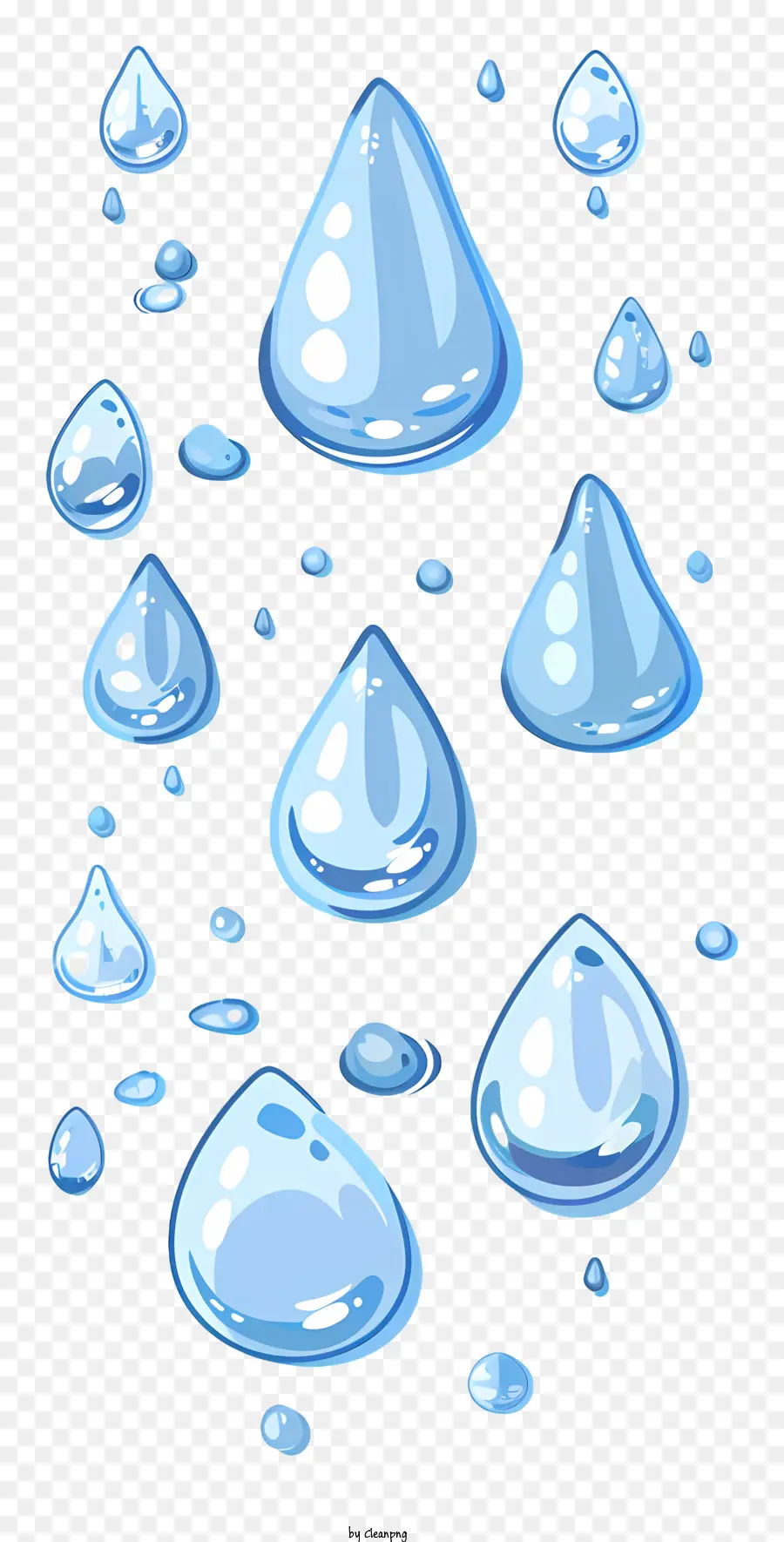 Gotas De Agua，Gotas Azules PNG