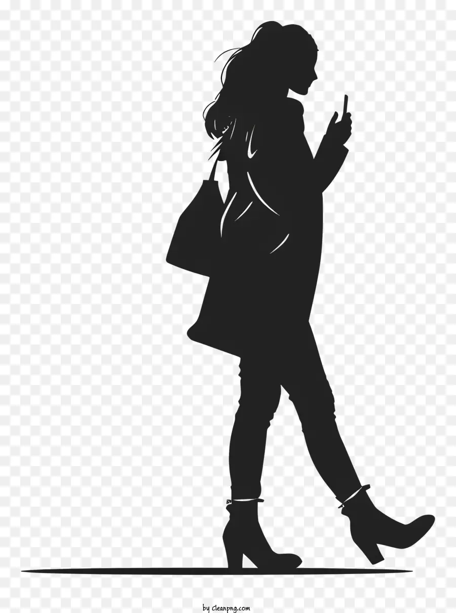 Mujer Caminando Y Hablando，Mujer PNG