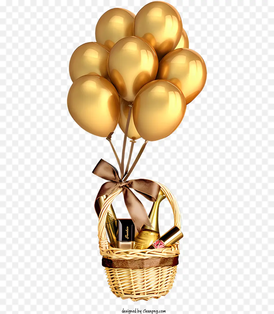 Cesta，Globos De Oro PNG