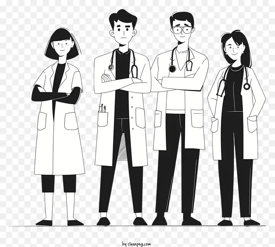Grupo De Médicos，Profesionales De La Medicina PNG