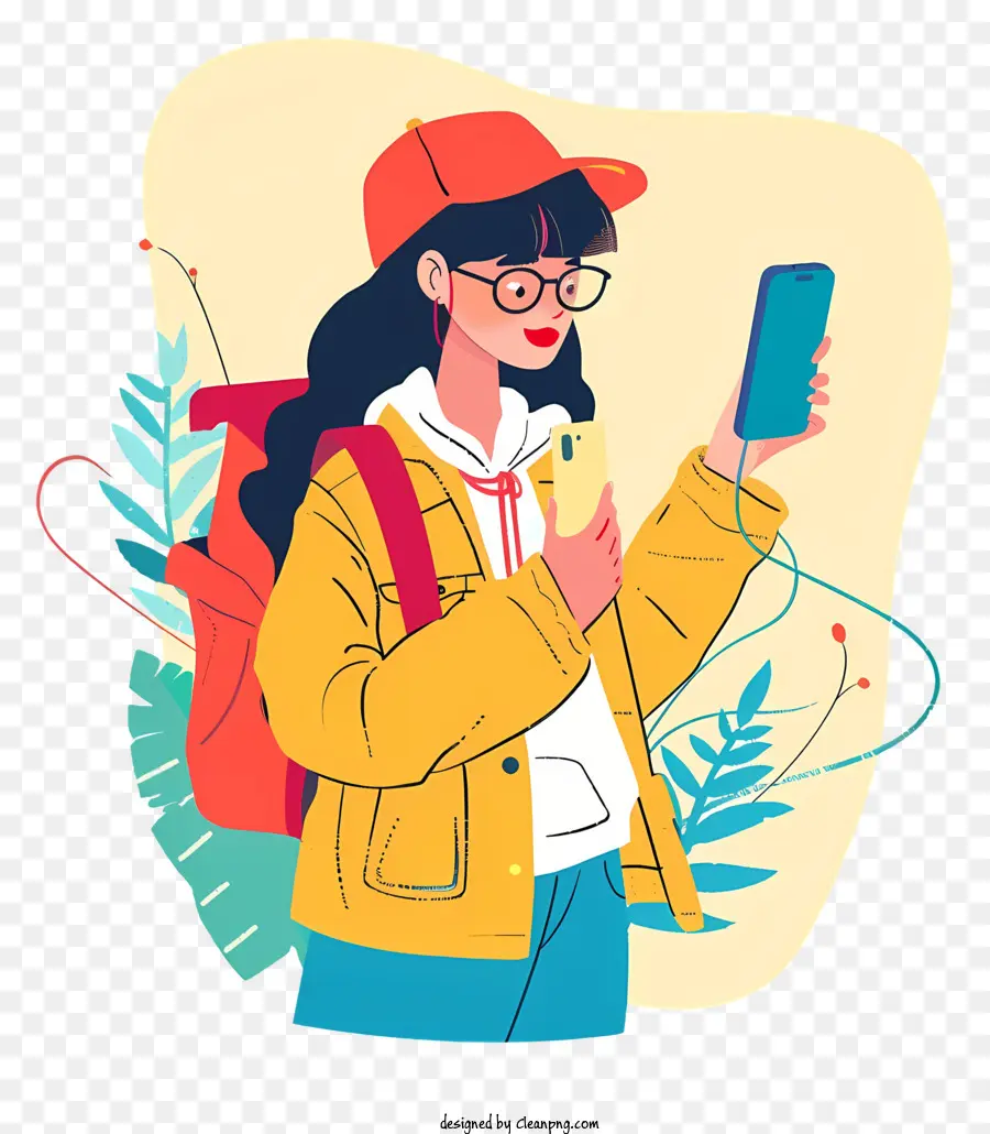 Mujer Tomando Selfies，Mujer Joven PNG