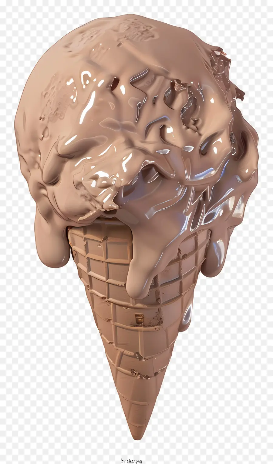 El Helado De Chocolate，Derretir Chocolate PNG