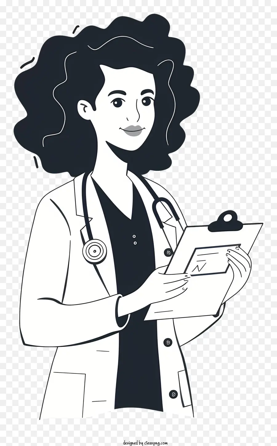 Doctor De Sexo Femenino，Bata De Laboratorio PNG