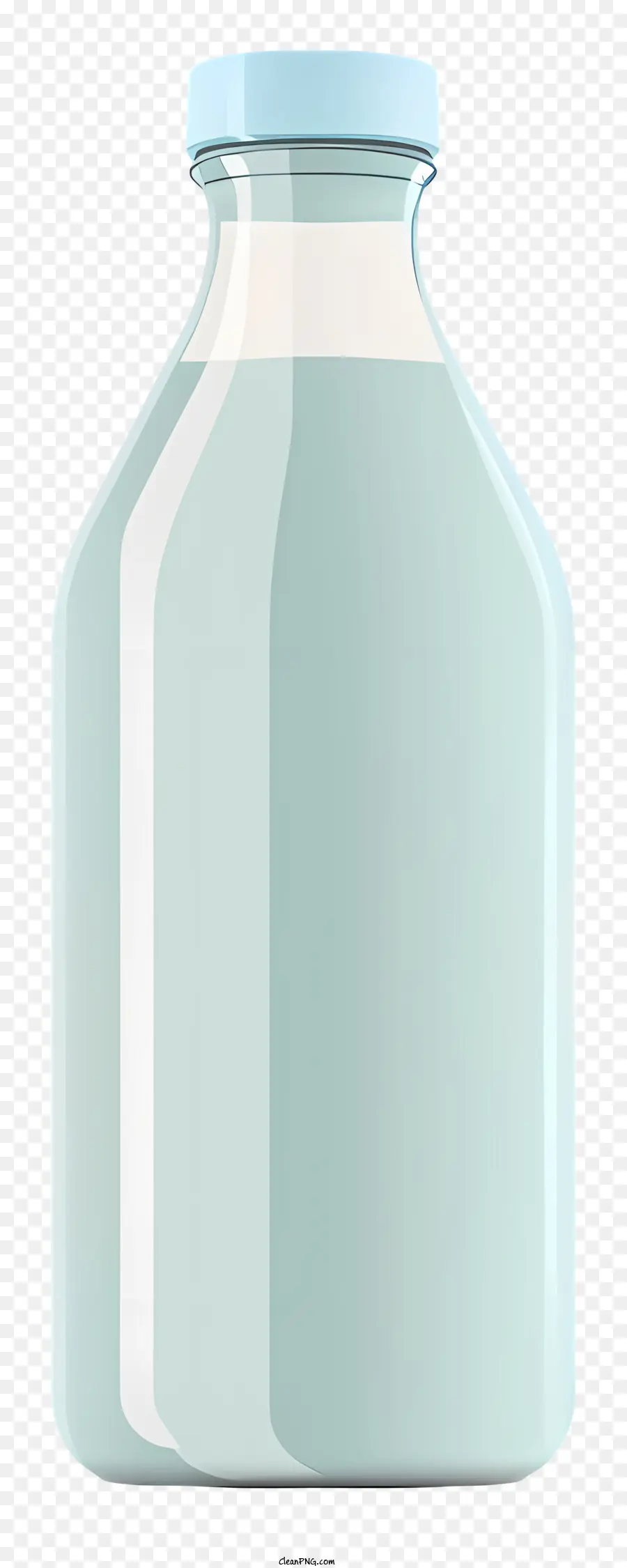 Botella De Leche 3d，Botella De Vidrio Transparente PNG
