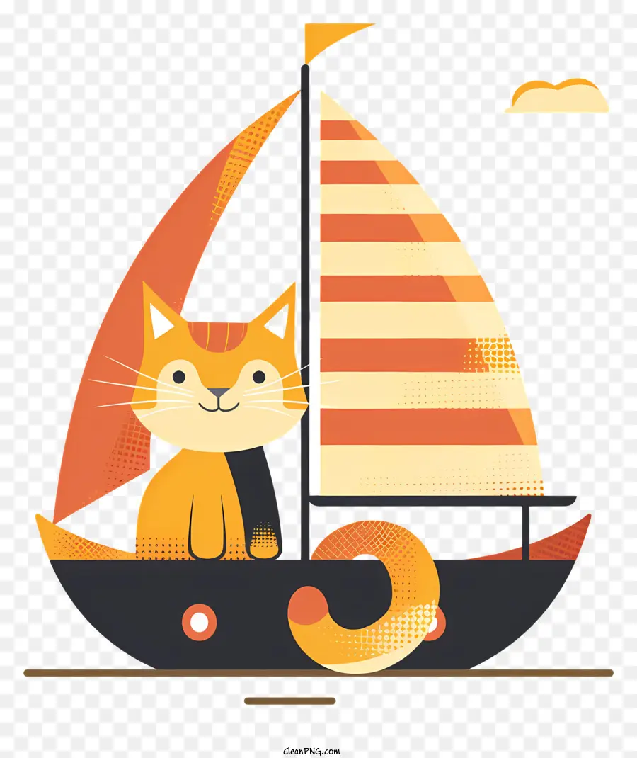 Barco，Gato PNG