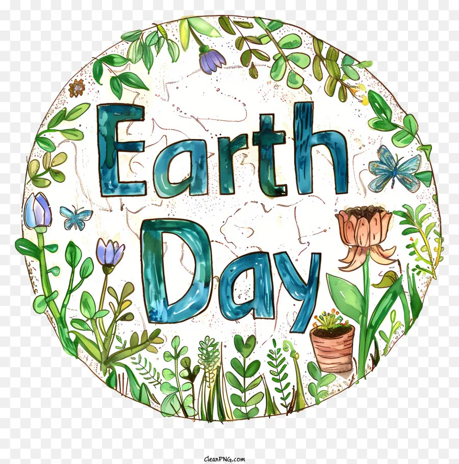 El Día De La Tierra，Planta PNG