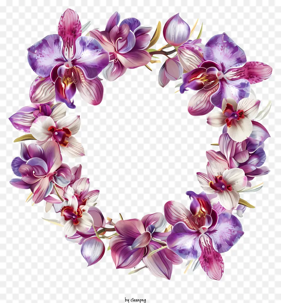 Día De Orquídeas，Floral Corona PNG