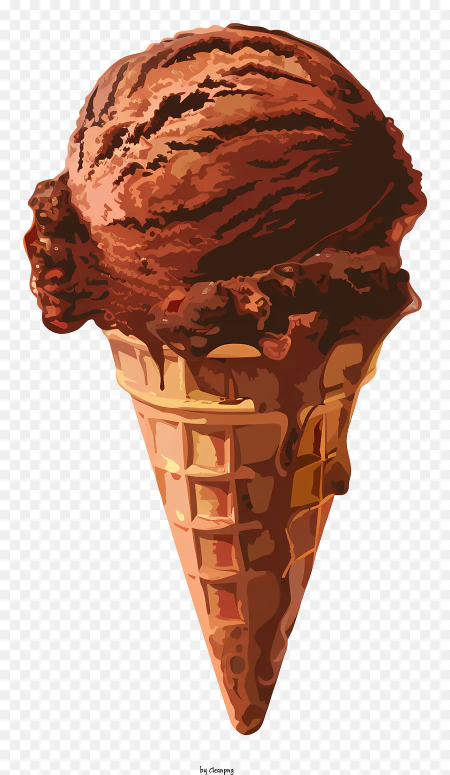 Helado De Chocolate，Helado PNG