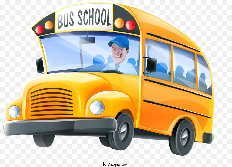 Autobús De La Escuela，Amarillo PNG