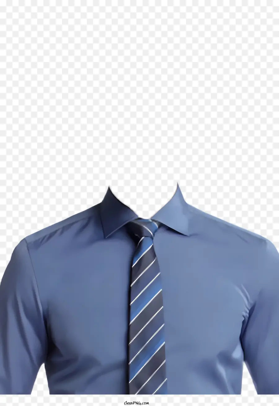 El Traje De Negocios，Camisa Azul PNG