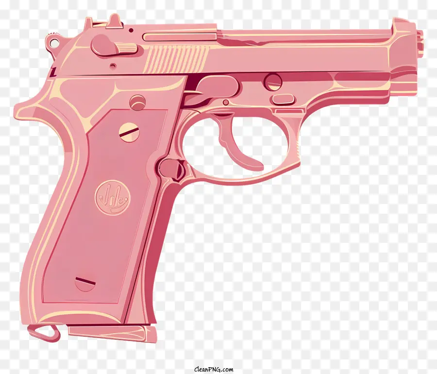 Rosa Pistola，Revolver PNG