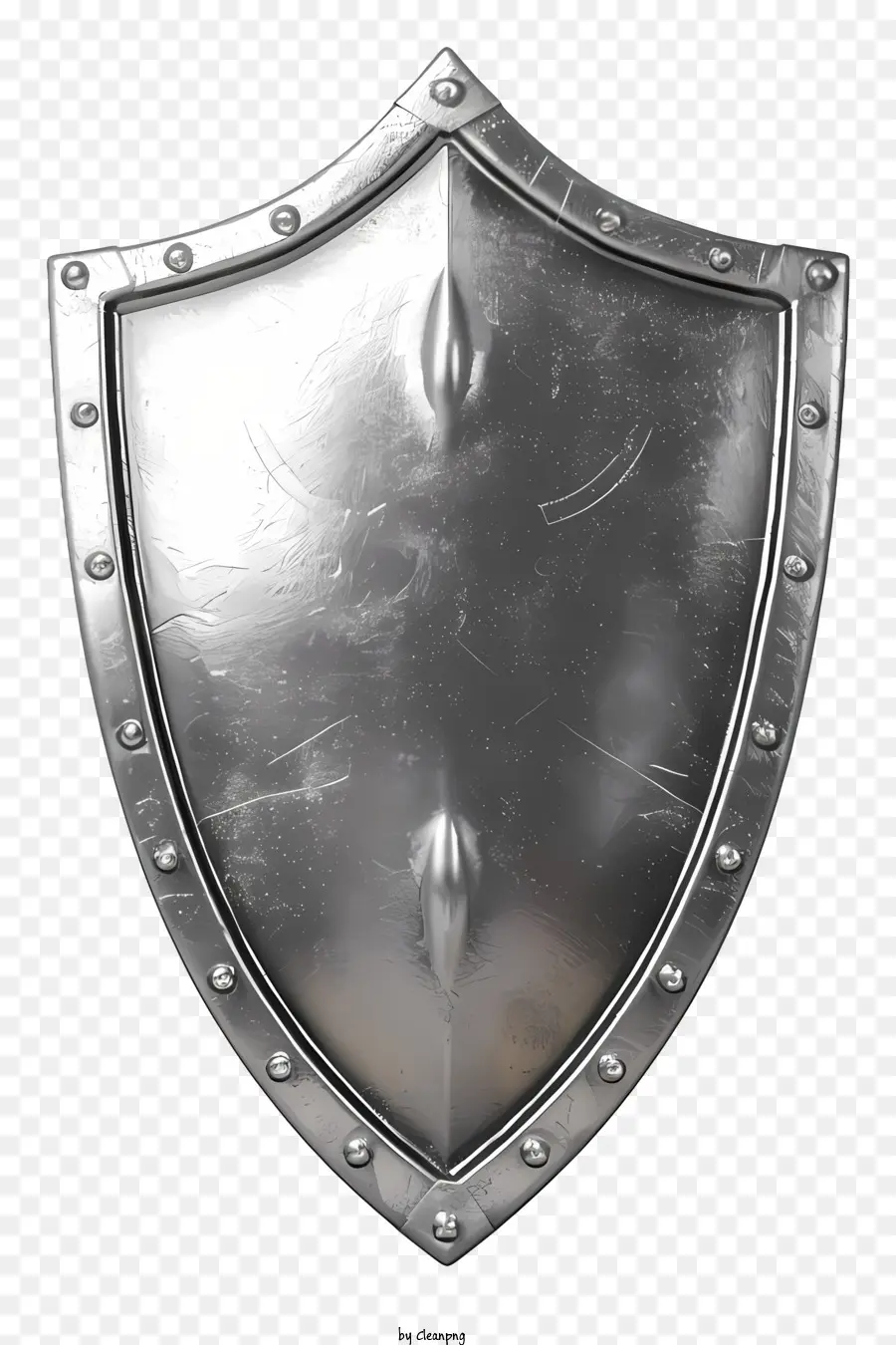 Escudo De Plata，Placa De Metal De Plata PNG