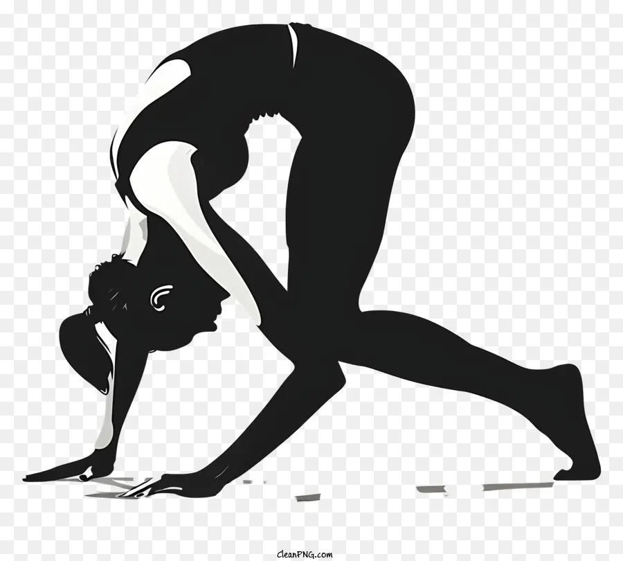 Mujer Doblando，Yoga PNG